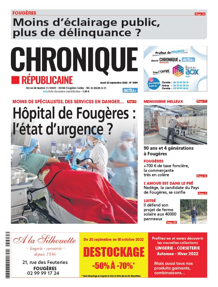 La Chronique Républicaine N°3989 Du 22 Septembre 2022 à Télécharger Sur ...