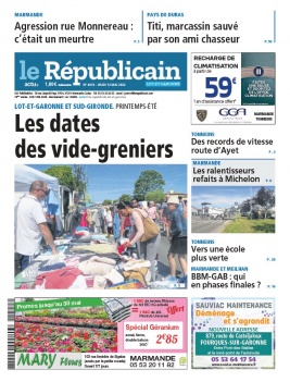 Le Républicain Lot et Garonne 12 mai 2022