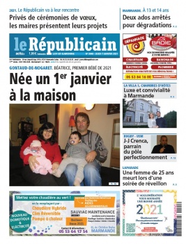 Le Républicain Lot et Garonne N°3940 du 07 janvier 2021 à télécharger sur iPad