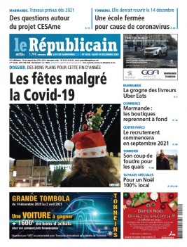 Le Républicain Lot et Garonne N°3936 du 10 décembre 2020 à télécharger sur iPad