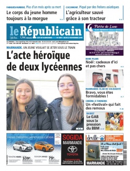 Le Républicain Lot et Garonne N°3881 du 21 novembre 2019 à télécharger sur iPad