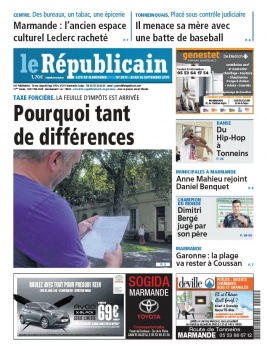 Le Républicain Lot et Garonne N°3873 du 26 septembre 2019 à télécharger sur iPad