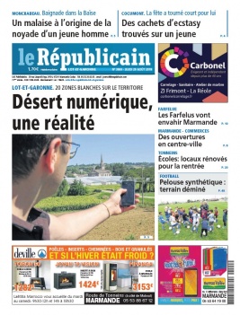 Le Républicain Lot et Garonne N°3869 du 29 août 2019 à télécharger sur iPad