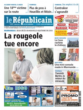 Le Républicain Lot et Garonne N°3818 du 06 septembre 2018 à télécharger sur iPad