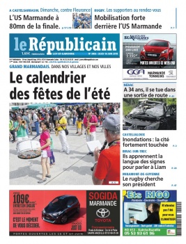Le Républicain Lot et Garonne N°3806 du 14 juin 2018 à télécharger sur iPad