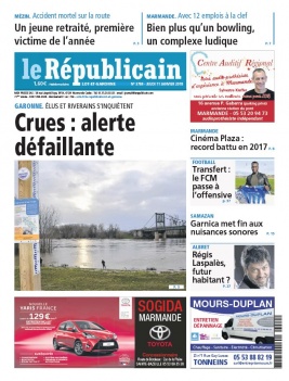 Le Républicain Lot et Garonne N°3784 du 11 janvier 2018 à télécharger sur iPad