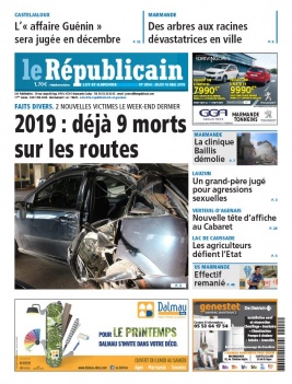 Le Républicain Lot et Garonne N°3854 du 16 mai 2019 à télécharger sur iPad