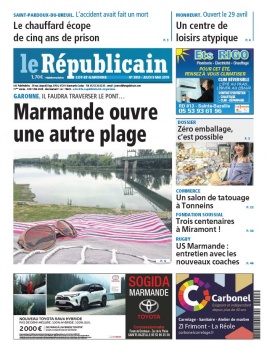 Le Républicain Lot et Garonne N°3853 du 09 mai 2019 à télécharger sur iPad