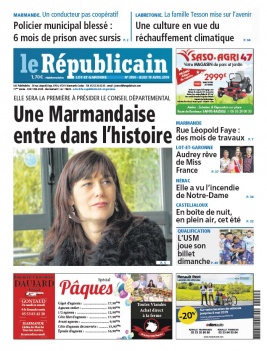 Le Républicain Lot et Garonne N°3850 du 18 avril 2019 à télécharger sur iPad