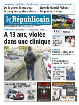 Le Républicain Lot et Garonne N°3849 du 11 avril 2019 à télécharger sur iPad