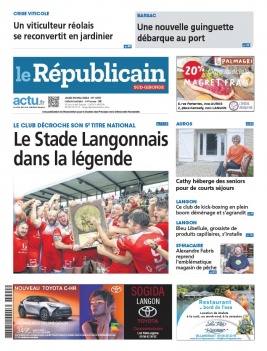 Lisez Le Républicain Sud Gironde du 16 mai 2024 sur ePresse.fr