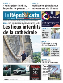 Le Républicain Sud Gironde N°3863 du 18 juillet 2019 à télécharger sur iPad