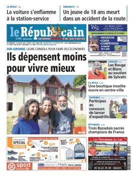 Le Républicain Sud Gironde N°3867 du 15 août 2019 à télécharger sur iPad