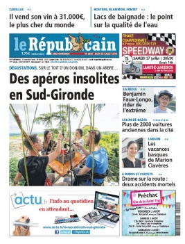 Le Républicain Sud Gironde N°3864 du 25 juillet 2019 à télécharger sur iPad