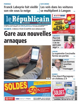 Le Républicain Sud Gironde N°3808 du 28 juin 2018 à télécharger sur iPad