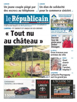 Le Républicain Sud Gironde N°3800 du 03 mai 2018 à télécharger sur iPad