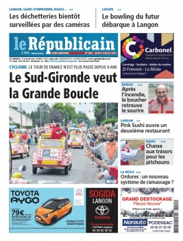 Le Républicain Sud Gironde N°3861 du 04 juillet 2019 à télécharger sur iPad