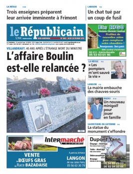Le Républicain Sud Gironde N°3843 du 28 février 2019 à télécharger sur iPad