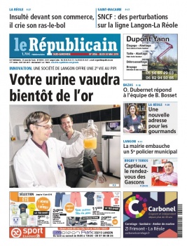 Le Républicain Sud Gironde N°3856 du 30 mai 2019 à télécharger sur iPad
