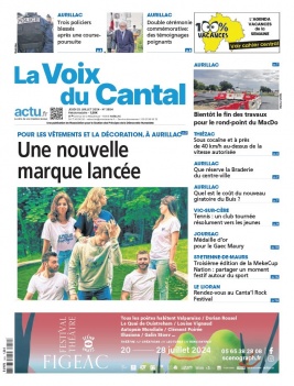 Lisez La Voix du Cantal du 25 juillet 2024 sur ePresse.fr
