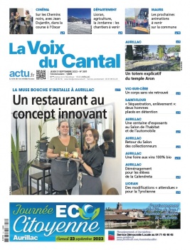 Lisez La Voix du Cantal du 21 septembre 2023 sur ePresse.fr