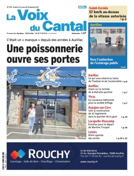 La Voix du Cantal 22 septembre 2022