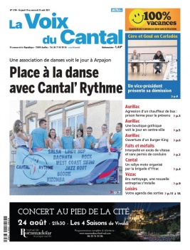 La Voix du Cantal N°3704 du 19 août 2021 à télécharger sur iPad