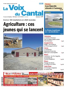 La Voix du Cantal N°3685 du 08 avril 2021 à télécharger sur iPad