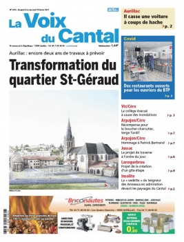 La Voix du Cantal N°3676 du 04 février 2021 à télécharger sur iPad