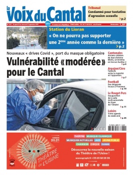 La Voix du Cantal N°3657 du 24 septembre 2020 à télécharger sur iPad