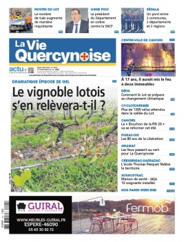 La Vie Quercynoise N°4094 du 02 mai 2024 à télécharger sur iPad