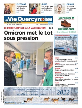 La Vie Quercynoise N°3973 du 06 janvier 2022 à télécharger sur iPad