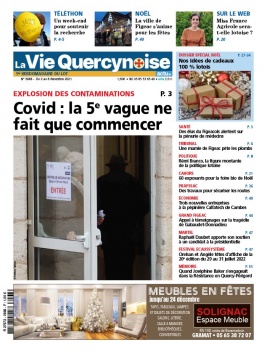 La Vie Quercynoise N°3968 du 02 décembre 2021 à télécharger sur iPad