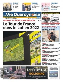 La Vie Quercynoise N°3962 du 21 octobre 2021 à télécharger sur iPad