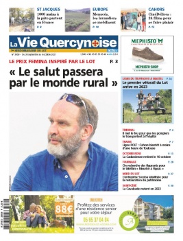 La Vie Quercynoise N°3959 du 30 septembre 2021 à télécharger sur iPad