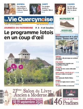 La Vie Quercynoise N°3957 du 16 septembre 2021 à télécharger sur iPad