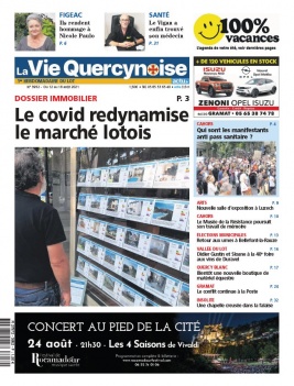 La Vie Quercynoise N°3952 du 12 août 2021 à télécharger sur iPad