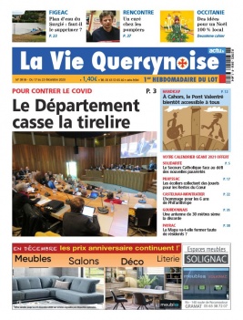 La Vie Quercynoise N°3918 du 17 décembre 2020 à télécharger sur iPad