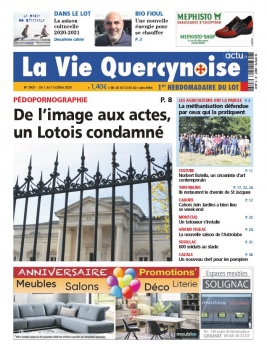 La Vie Quercynoise N°3905 du 01 octobre 2020 à télécharger sur iPad
