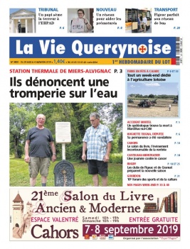 La Vie Quercynoise N°3850 du 29 août 2019 à télécharger sur iPad