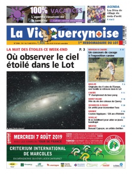 La Vie Quercynoise N°3846 du 01 août 2019 à télécharger sur iPad