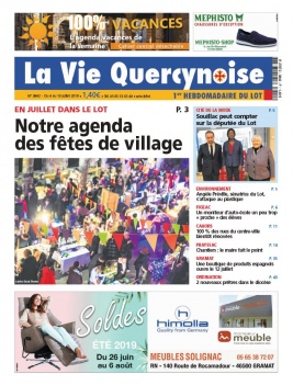 La Vie Quercynoise N°3842 du 04 juillet 2019 à télécharger sur iPad