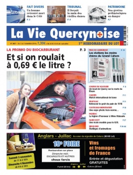 La Vie Quercynoise N°3807 du 01 novembre 2018 à télécharger sur iPad