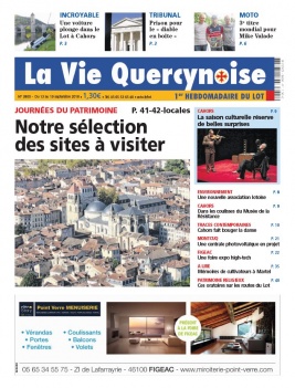 La Vie Quercynoise N°3800 du 13 septembre 2018 à télécharger sur iPad