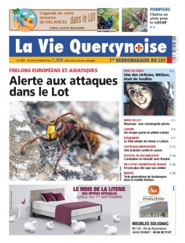 La Vie Quercynoise N°3797 du 23 août 2018 à télécharger sur iPad