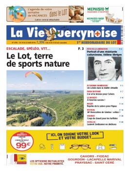 La Vie Quercynoise N°3796 du 16 août 2018 à télécharger sur iPad