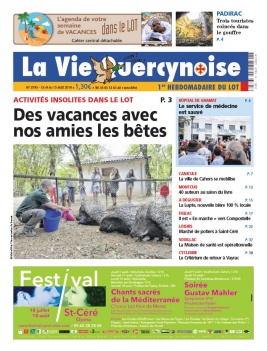 La Vie Quercynoise N°3795 du 09 août 2018 à télécharger sur iPad