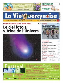 La Vie Quercynoise N°3794 du 02 août 2018 à télécharger sur iPad