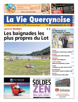 La Vie Quercynoise N°3790 du 05 juillet 2018 à télécharger sur iPad