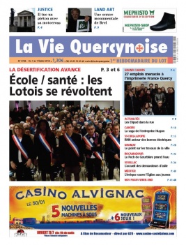 La Vie Quercynoise N°3768 du 01 février 2018 à télécharger sur iPad